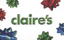 Carte Cadeau - Claire's - Voir Description -  GIFT CARD /GESCHENKKARTE - Cartes Cadeaux