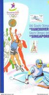 2010 Italia - Repubblica , Folder Francobolli "Vancouver - Singapore" - Presentation Packs