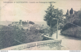 Z186 Cartolina Montecatini Castello Con Passeggiata Delle Mura 1909  Pistoia - Pistoia