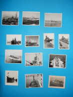 LOT 13 PHOTOS Marine Bateau Croiseurs US FRANCE EN MER A QUAI - War, Military