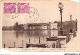 ADZP8-95-0673 - ENGHIEN-LES-BAINS - Le Casino Et Les Barques De Plaisance - Enghien Les Bains