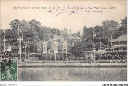 ADZP8-95-0628 - ENGHIEN-LES-BAINS - Le Kursaal Et Le Parc Du Casino Au Bord Du Lac - Enghien Les Bains