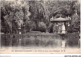 ADZP7-95-0575 - ENGHIEN-les-BAINS - Les Bords Du Lac - Vue Artistique - Enghien Les Bains