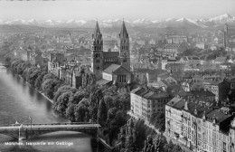 MÜNCHEN-MUNICH-ISARPARTIE MIT GEBIRGE - Muenchen