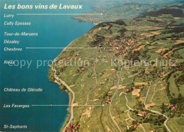 13607572 Lavaux VD Fliegeraufnahme Les Coteaux De Lavaux Entre Lausanne Et Vevey - Other & Unclassified