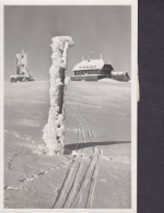 Deutsches Reich PPC Feldbergturm Mit Turmhotel Vereiste Skistange FELDBERG (Schwarzwald) 1933 3x Ebert Echte Real Photo - Feldberg