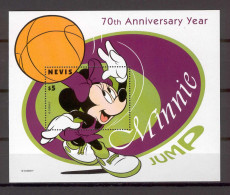 Disney Nevis 1998 Mickey - Basketball MS #2 MNH - Disney