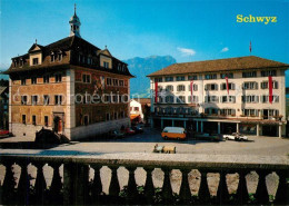 13603960 Schwyz Rathaus Und Hotel Weisses Roessli Schwyz - Sonstige & Ohne Zuordnung