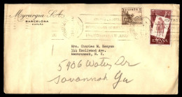 BARCELONA A USA IMPRESOS 1957 - Cartas & Documentos