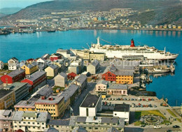 13602774 Hammerfest Fliegeraufnahme Hafen Hammerfest - Norwegen