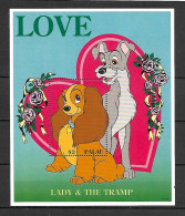 Disney Palau 1996 Lady And The Tramp MS MNH - Disney