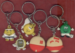 ** LOT  6  PORTE - CLEFS  MINI  BABYBEL ** - Schlüsselanhänger