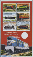 Guinea, Republic 1999 Locomotives 6v M/s (6x450F), Mint NH, Transport - Railways - Trains