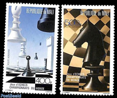 Mali 1986 Chess World Championship 2v, Mint NH, Sport - Chess - Ajedrez