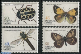 Azores 1985 Insects 4v, Mint NH, Nature - Butterflies - Insects - Azores