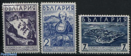 Bulgaria 1936 Slavian Congress 3v, Unused (hinged), History - Various - Europa Hang-on Issues - Costumes - Nuovi