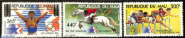 Mali 1984 Olympic Games Los Angeles 3v, Mint NH, Nature - Sport - Horses - Athletics - Olympic Games - Sport (other An.. - Athletics