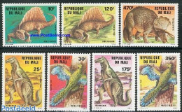 Mali 1984 Prehistoric Animals 7v, Mint NH, Nature - Prehistoric Animals - Prehistóricos
