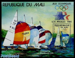Mali 1984 Olympic Games Los Angeles S/s, Mint NH, Sport - Transport - Olympic Games - Sailing - Ships And Boats - Voile