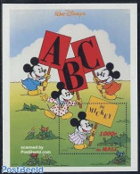 Mali 1996 Disney, Letters S/s, Mint NH, Science - Education - Art - Disney - Disney