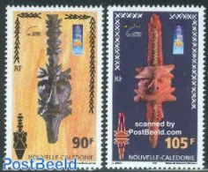 New Caledonia 2000 Tradional Sculptures 2v, Mint NH, Various - Folklore - Art - Art & Antique Objects - Handicrafts - Unused Stamps