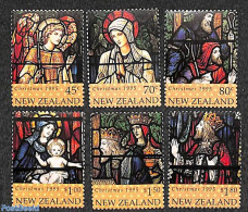 New Zealand 1995 Christmas 6v, Mint NH, Religion - Christmas - Art - Stained Glass And Windows - Unused Stamps