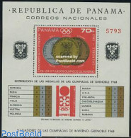 Panama 1968 Olympic Winter Winners S/s, Mint NH, Sport - Olympic Winter Games - Panama