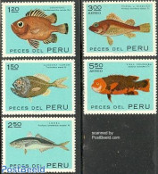 Peru 1972 Fish 5v, Mint NH, Nature - Fish - Peces