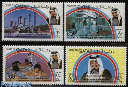 Qatar 1978 Khalifa Ben Hamad 4v, Mint NH, Health - Science - Various - Health - Education - Year Of The Child 1979 - Qatar