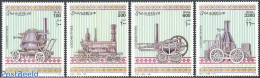 Somalia 1998 Locomotives 4v, Mint NH, Transport - Railways - Trains