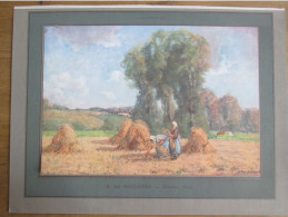 1924  A DES FONTAINES Peintre   Glaneuses Peinture - Ohne Zuordnung