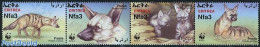 Eritrea 2001 WWF, Protelkes Cristatus 4v [:::] Or [+], Mint NH, Nature - Animals (others & Mixed) - World Wildlife Fun.. - Erythrée