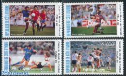Ivory Coast 1990 Football Games Italy 4v, Mint NH, Sport - Football - Unused Stamps