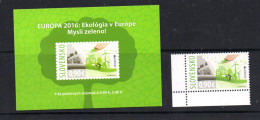 SLOVAKIA -2016- EUROPA Stamp + Boooklet Complete Mint Never Hinged SG Cat £42 - 2016
