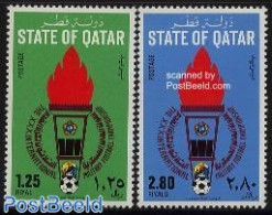 Qatar 1981 Military Football Games 2v, Mint NH, Sport - Football - Qatar