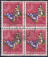 1956 Schweiz Pro Juventute ° Zum:CH J165,Yt:CH 583, Mi:CH 634, Schillerfalter, Schmetterling, Insekten - Oblitérés