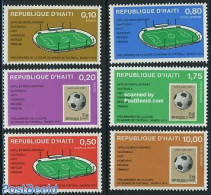 Haiti 1973 Football 6v, Mint NH, Sport - Football - Stamps On Stamps - Briefmarken Auf Briefmarken