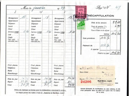 LEYSIN Taxe De Séjour Sur Facture Du Sanatorium Du Mont-Blanc Kurtaxe - Fiscaux