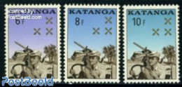 Congo (Kinshasa) 1962 Katanga, Police 3v, Mint NH, Various - Police - Police - Gendarmerie