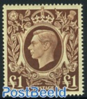 Great Britain 1948 1pnd, Stamp Out Of Set, Mint NH - Ungebraucht