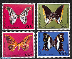 Ivory Coast 1977 Butterflies 4v, Mint NH, Nature - Butterflies - Unused Stamps