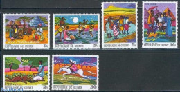 Guinea, Republic 1968 Fairy Tales 6v, Mint NH, Nature - Horses - Art - Fairytales - Fiabe, Racconti Popolari & Leggende