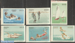 Panama 1964 Olympic Games & Sports 6v Imperforated, Mint NH, Nature - Sport - Transport - Fish - Fishing - Diving - Ol.. - Peces