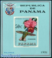 Panama 1967 Birds S/s Imperforated, Mint NH, Nature - Birds - Hummingbirds - Panamá