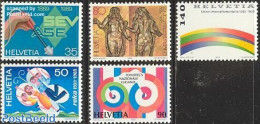 Switzerland 1989 Mixed Issue 5v, Mint NH - Unused Stamps