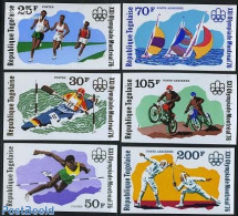 Togo 1976 Olympic Games 6v Imperforated, Mint NH, Sport - Transport - Athletics - Fencing - Olympic Games - Sailing - .. - Atletica