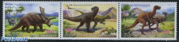 Korea, North 2011 Dinosaurs 3v [::], Mint NH, Nature - Prehistoric Animals - Vor- U. Frühgeschichte