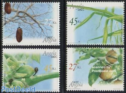 Angola 2004 Flora 4v, Mint NH, Nature - Flowers & Plants - Trees & Forests - Rotary, Lions Club