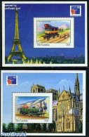 Gambia 1999 Philexfrance 2 S/s, Mint NH, Transport - Railways - Trains