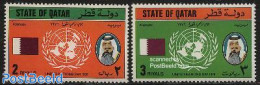 Qatar 1976 Uno Day 2v, Mint NH, History - United Nations - Qatar